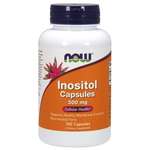 NOW Foods Inositol (mio-inozitol), 500 mg, 100 kapsul