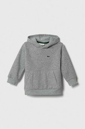 Otroški pulover Lacoste siva barva
