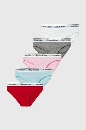 Otroške spodnje hlače Calvin Klein Underwear 5-pack roza barva - roza. Otroški Spodnjice iz kolekcije Calvin Klein Underwear. Model izdelan iz enobarvne pletenine. V kompletu je pet parov.