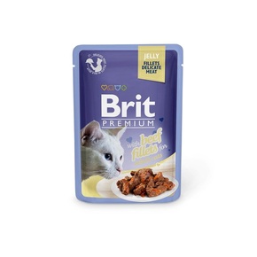 Brit Premium Cat Delicate fileti v želeju z govedino - 85 g