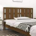 shumee Vzglavje postelje, medeno rjava, 185,5x4x100 cm, borov les