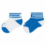 Puma Set 2 parov otroških visokih nogavic Baby Wording Sock 2P 935479 Modra