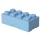 LEGO škatla za deset 8 - bledo modra 100 x 200 x 75 mm