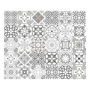 Komplet 30 stenskih nalepk Ambiance Cement Tiles Shade of Gray Bari