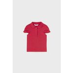 Kratka majica za dojenčka Mayoral rdeča barva - rdeča. Kratka majica za dojenčka iz kolekcije Mayoral. Model izdelan iz enobarvne pletenine.