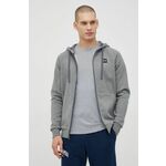 Under Armour Pulover UA Rival Fleece FZ Hoodie-GRY XS
