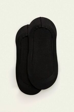 Calvin Klein stopalke (2-pack) - črna. Stopalke iz zbirke Calvin Klein. Model iz elastičnega materiala. Vključena sta dva para