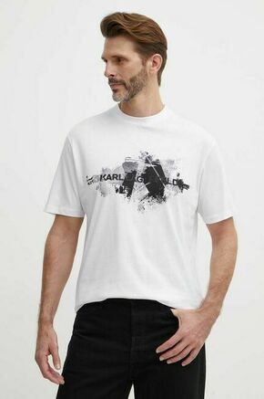 Bombažna kratka majica Karl Lagerfeld moška