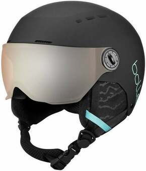 Bollé Quiz Visor Junior Ski Helmet Matte Black/Blue XS (49-52 cm) Smučarska čelada