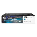 HP 981Y (L0R13A), originalna kartuša, azurna, 16000 strani, Za tiskalnik: HP PAGEWIDE ENTERPRISE COLOR 556, HP PAGEWIDE ENTERPRISE COLOR 556DN, HP