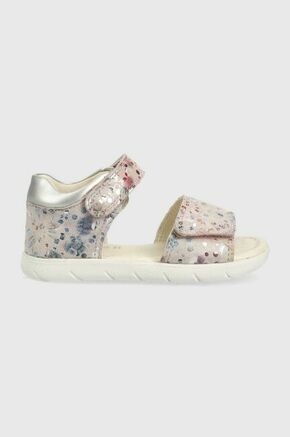 Otroški sandali Geox roza barva - roza. Otroški sandali iz kolekcije Geox. Model izdelan iz kombinacije imitacije semiša in ekološkega usnja. Lahek in udoben model