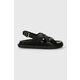 Usnjeni sandali Alohas Trunca ženski, črna barva, S00690.25 - črna. Natikači iz kolekcije Alohas. Model je izdelan iz naravnega usnja. Model z mehkim, oblikovanim vložkom zagotavlja udobje.