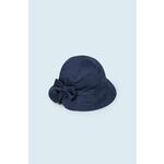 Otroški bombažni klobuk Mayoral mornarsko modra barva - mornarsko modra. Otroški klobuk iz kolekcije Mayoral. Model z ozkim robom, izdelan iz enobarvnega materiala.