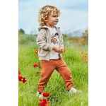 Otroške hlače s primesjo lanu Mayoral oranžna barva - oranžna. Otroški hlače iz kolekcije Mayoral. Model izdelan iz enobarvnega materiala. Model iz izjemno udobne tkanine z visoko vsebnostjo bombaža.