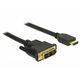 Delock 85581 DVI kabel z 18+1 vtičem-HDMI-A vtičem, 0,5 m, črn