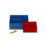 LEGO zajemalka za kocke - rdeča/modra, komplet 2 kos