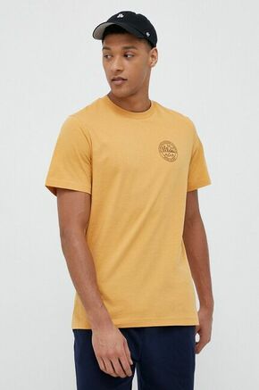 Bombažna kratka majica Jack Wolfskin 10 rumena barva - rumena. Kratka majica iz kolekcije Jack Wolfskin. Model izdelan iz tanke