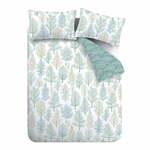 Belo-zeleno posteljno perilo za eno osebo 135x200 cm Wilda Tree - Catherine Lansfield