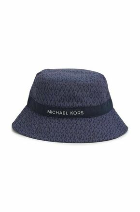 Otroški klobuk Michael Kors mornarsko modra barva - mornarsko modra. Otroške klobuk iz kolekcije Michael Kors. Model z ozkim robom