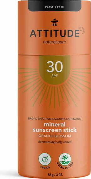 "Attitude Mineralna krema za sončenje ZF 30 - Orange Blossom"