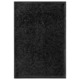 vidaXL Pralni predpražnik črn 40x60 cm
