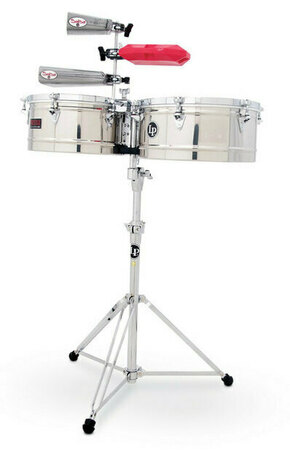 Timbale Prestige Stainless Steel Latin Percussion - Timbale s premeroma 14" in 15" (LP1415-S)