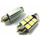 WEBHIDDENBRAND M-LINE žarnica LED 12V C5W 36mm 6xSMD 5050, alu-ohišje, bela, par