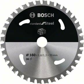 Bosch List za krožno žago Standard for Steel za akumulatorske žage 160x1