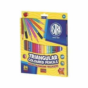 WEBHIDDENBRAND ASTRA Barvice trikotne 24 kosov z ostrivalom za svinčnike