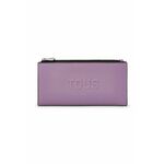 Denarnica Tous ženski, vijolična barva - vijolična. Velika denarnica iz kolekcije Tous. Model izdelan iz ekološkega usnja.