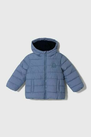 Otroška jakna United Colors of Benetton - modra. Otroški jakna iz kolekcije United Colors of Benetton. Podložen model