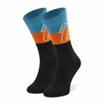 Otroške visoke nogavice Happy Socks KGOR01-9300 Črna