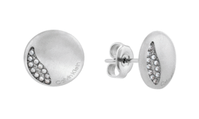 Calvin Klein Elegantni jekleni uhani s kristali 35000137