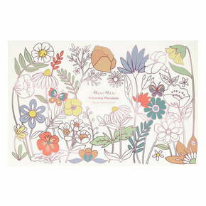 Papirnati pogrinjki v kompletu 8 ks 28x42.5 cm Butterflies &amp; Flowers – Meri Meri