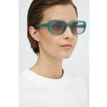 Sončna očala Ray-Ban ženska, zelena barva, 0RB4421D - zelena. Sončna očala iz kolekcije Ray-Ban. Model z enobarvnimi stekli in okvirji iz plastike. Ima filter UV 400.