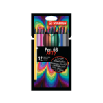 Set flomaster Stabilo Pen 68 Brush Arty, 12 kos