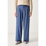 MM by Max Mara hlače ženske z viskozo MMLGESTRO modra 2626786047600