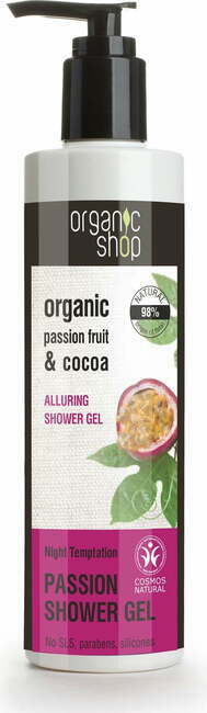 Organic Shop Gel za prhanje Sadna skušnjava s kakavom