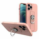 MG Ring silikonski ovitek za iPhone 7 / 8 / SE 2022 / SE 2020, roza