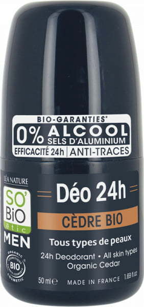"SO’BiO étic MEN Dezodorant Roll-on Cedra - 50 ml"