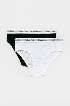 Calvin Klein Underwear otroške spodnjice (2-pack) - bela. Spodnjice iz kolekcije Calvin Klein Underwear. Model iz bombaž