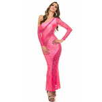 Amiatex Ženska obleka 74516, roza, UNIVERZáLNí