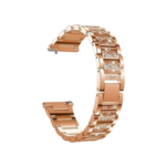 Kovinski pašček za uro Diamond 20mm, roza-zlat