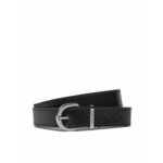Calvin Klein Ženski pas Round Buckle Logo Loop Belt 2.5 K60K611924 Črna
