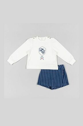 Otroški komplet zippy mornarsko modra barva - mornarsko modra. Komplet za otroke iz kolekcije zippy. Model izdelan iz udobne pletenine.