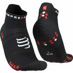 Compressport Visoke nogavice Unisex Pro Racing Socks V4.0 Run Low XU00047B_906 Črna