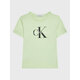 Calvin Klein Jeans Majica Monogram Logo IU0IU00267 Zelena Regular Fit