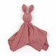 PETITE&MARS Igrača za crkljanje iz bambusovega muslina Hugo Dusty Rose 0m+
