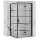 REA Tuš kabina Molier Black 80x80