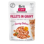 Brit Care Cat Fillets in Gravy with Savory Salmon - 85 g